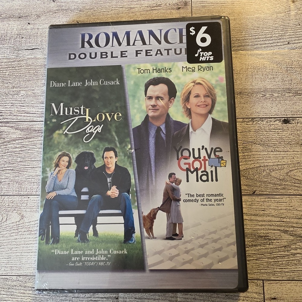 "Must Love Dogs" & "You've Got Mail" Romance Double Feature (DVD) - SEALED